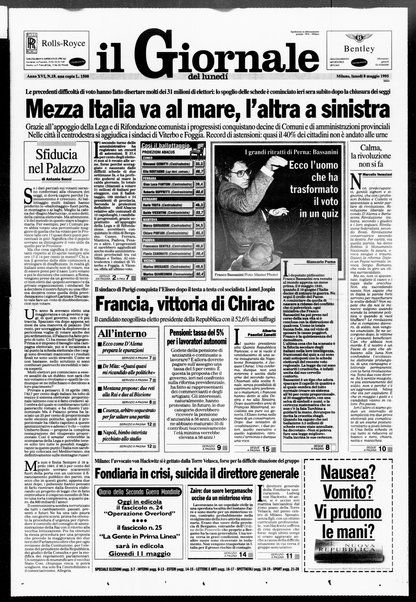 Il giornale del lunedi